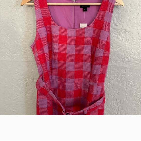 Plaid Belted Midi Dress - Picture 8 of 8